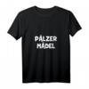 Damen Pfälzer Mädel T-Shirt mit V-Ausschnitt - Authentisches Pfälzer Mundart Motiv, Perfektes Geschenk für Pälzer aus Landau, Ludwigshafen & Co.