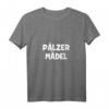 Damen Pfälzer Mädel T-Shirt mit V-Ausschnitt - Authentisches Pfälzer Mundart Motiv, Perfektes Geschenk für Pälzer aus Landau, Ludwigshafen & Co.