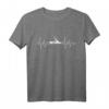 Herzschlag Herzfrequenz Herzlinie Kanu Fahrer Shirt – Perfektes Geschenk für Kajak- und Kanufahrer, Teams und Vereinsmitglieder