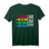 Outdoor Hippie Lebe Liebe Kajaking Kanu Fahren T-Shirt – Perfekt für Wassersportler, Kajakfahrer & Kanuten