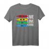 Outdoor Hippie Lebe Liebe Kajaking Kanu Fahren T-Shirt – Perfekt für Wassersportler, Kajakfahrer & Kanuten