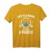 Das Leben ist ein Fluss, greif dir ein Paddel - Wassersport T-Shirt für Kanufahrer, Kajakfahrer & Ruderer, perfektes Geschenk für Wassersportliebhaber