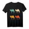 Retro Kamel Shirt - Vintage Tierliebhaber T-Shirt als Geschenk für Kinder, Frauen, Männer und Tierfans