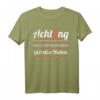 Achtung Ich Reite Pferd Shirt - Lustiges Reit-Shirt für Pferdefans, Reiter und Pferdebesitzer als Geschenk zum Geburtstag oder Weihnachten