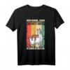 Faultier & Alpaca Ich kam sah und hatte direkt keinen Bock T-Shirt – Lustiges Retro Geschenk für Morgenmuffel, Kaffeeliebhaber & Ironie-Fans
