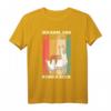 Faultier & Alpaca Ich kam sah und hatte direkt keinen Bock T-Shirt – Lustiges Retro Geschenk für Morgenmuffel, Kaffeeliebhaber & Ironie-Fans