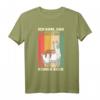Faultier & Alpaca Ich kam sah und hatte direkt keinen Bock T-Shirt – Lustiges Retro Geschenk für Morgenmuffel, Kaffeeliebhaber & Ironie-Fans
