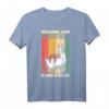 Faultier & Alpaca Ich kam sah und hatte direkt keinen Bock T-Shirt – Lustiges Retro Geschenk für Morgenmuffel, Kaffeeliebhaber & Ironie-Fans