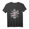 Friseur Barber Pole Set T-Shirt mit Schere, Haarschneider & Kamm – Perfekt für Barbershop & Herrenfriseure