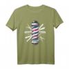 Friseur Barber Pole Set T-Shirt mit Schere, Haarschneider & Kamm – Perfekt für Barbershop & Herrenfriseure