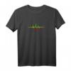 Reggae Puls Musik Fahne Rasta Wurzeln Herzschlag T-Shirt – Kulturelles Geschenk für Fans, Musiker & Festivalbesucher