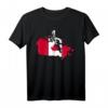 Kanada Karte Fahne T-Shirt mit rotem Ahornblatt – Klassisches Design, perfekt für Kanada-Fans und Reiseliebhaber