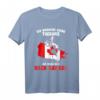 Brauche keine Therapie - Ich muss nur nach Kanada T-Shirt mit Flagge, perfektes Geschenk für Kanada-Reisende & Vorfreude auf den nächsten Urlaub