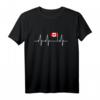 My Heart Beats für Kanada T-Shirt mit Flagge und Herzschlag – Perfektes Geschenk für Fans, Familie & Patriotismus zu Geburtstagen & Weihnachten