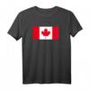 Kanada Flagge T-Shirt mit rotem Ahornblatt – Klassisch geschnitten, ideal für Kanadische Fans und Stolz auf Kanada