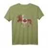 Kanadische Flagge Kanadier Elch Ahornblatt Kanada T-Shirt – Stolz auf Nordamerika und kanadische Tierwelt