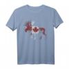 Kanadische Flagge Kanadier Elch Ahornblatt Kanada T-Shirt – Stolz auf Nordamerika und kanadische Tierwelt