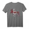 Kanadische Flagge Kanadier Elch Ahornblatt Kanada T-Shirt – Stolz auf Nordamerika und kanadische Tierwelt