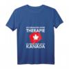 Damen Ich Brauche Keine Therapie Ich Muss Nur Nach Kanada T-Shirt mit V-Ausschnitt – Perfektes Geschenk für Kanada-Liebhaber und Touristen