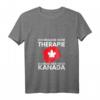 Damen Ich Brauche Keine Therapie Ich Muss Nur Nach Kanada T-Shirt mit V-Ausschnitt – Perfektes Geschenk für Kanada-Liebhaber und Touristen