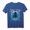 Samos Griechenland Boot Yacht Kapitän Crew Seefahrer T-Shirt – Perfektes Geschenk für Segler, Kapitäne & Yachtliebhaber zum Urlaub, Geburtstag & Weihnachten