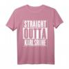 Straight Outta Karlsruhe T-Shirt - Personalisierte Geburtstagsgeschenke für Karlsruhe-Liebhaber und geborene Karlsruher