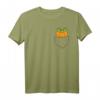 Lustiges Karotten T-Shirt mit Tasche – Perfekte Geschenkidee für Gemüseliebhaber, Landwirte und Gärtner, geeignet als Kostüm oder lustiges Outfit für Kinder und Erwachsene