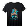 Kasachstan Girl Kasachstanische Mädchen Hellblond T-Shirt mit Flagge - Stolzes Heritage-Design