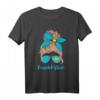 Kasachstan Girl Kasachstanische Mädchen Hellblond T-Shirt mit Flagge - Stolzes Heritage-Design