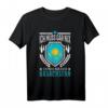 Kasachstan Urlaub T-Shirt mit Flagge & Astana Motiv – Lustiges Souvenir für Kasachstan-Reisende, Russlanddeutsche & Pelmeni-Liebhaber