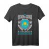 Kasachstan Urlaub T-Shirt mit Flagge & Astana Motiv – Lustiges Souvenir für Kasachstan-Reisende, Russlanddeutsche & Pelmeni-Liebhaber