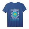 Kasachstan Urlaub T-Shirt mit Flagge & Astana Motiv – Lustiges Souvenir für Kasachstan-Reisende, Russlanddeutsche & Pelmeni-Liebhaber