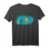 Kasache Kasachstan Flagge T-Shirt - Lustiges Motiv für Russlanddeutsche, UDSSR-Bürger & Geburtstagsgeschenk