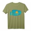 Kasache Kasachstan Flagge T-Shirt - Lustiges Motiv für Russlanddeutsche, UDSSR-Bürger & Geburtstagsgeschenk
