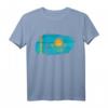 Kasache Kasachstan Flagge T-Shirt - Lustiges Motiv für Russlanddeutsche, UDSSR-Bürger & Geburtstagsgeschenk