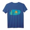 Kasache Kasachstan Flagge T-Shirt - Lustiges Motiv für Russlanddeutsche, UDSSR-Bürger & Geburtstagsgeschenk