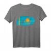 Kasache Kasachstan Flagge T-Shirt - Lustiges Motiv für Russlanddeutsche, UDSSR-Bürger & Geburtstagsgeschenk