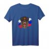 Russisches Bären Langarmshirt mit Flagge – Patriotische Kleidung für Russland-Fans, Fitness & Freizeit