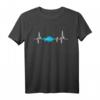 Kasachische Flagge Herzschlag EKG T-Shirt – Perfektes Geschenk für Kasachstan-Fans und Liebhaber