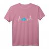 Kasachische Flagge Herzschlag EKG T-Shirt – Perfektes Geschenk für Kasachstan-Fans und Liebhaber