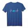 Kasachische Flagge Herzschlag EKG T-Shirt – Perfektes Geschenk für Kasachstan-Fans und Liebhaber