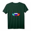 Damen T-Shirt mit Russland, Kasachstan & Kirgisistan Flagge – Heimatliebe & Kulturmotiv, Perfektes Geschenk für Russlanddeutsche & Wurzelliebhaber