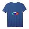 Damen T-Shirt mit Russland, Kasachstan & Kirgisistan Flagge – Heimatliebe & Kulturmotiv, Perfektes Geschenk für Russlanddeutsche & Wurzelliebhaber
