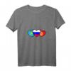 Damen T-Shirt mit Russland, Kasachstan & Kirgisistan Flagge – Heimatliebe & Kulturmotiv, Perfektes Geschenk für Russlanddeutsche & Wurzelliebhaber