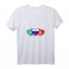 Damen T-Shirt mit Russland, Kasachstan & Kirgisistan Flagge – Heimatliebe & Kulturmotiv, Perfektes Geschenk für Russlanddeutsche & Wurzelliebhaber