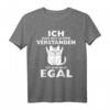 Lustiges Katzen Design - Mir Doch Egal Kätzchen Mittelfinger T-Shirt für Katzenliebhaber und Humorvolle Geschenke