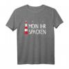 Leuchtturm Moin ihr Spacken T-Shirt – Lustiges maritimes Geschenk für Seemänner, Urlauber & Norddeutsche
