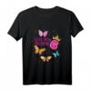 Kinder Ich bin schon 6 Mädchen Schmetterling T-Shirt – Buntes Geburtstags-Shirt mit Blumen, Zahl 6 & leuchtenden Farben für den 6. Geburtstag