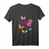 Kinder Ich bin schon 6 Mädchen Schmetterling T-Shirt – Buntes Geburtstags-Shirt mit Blumen, Zahl 6 & leuchtenden Farben für den 6. Geburtstag