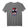 Kroatische Mädchen und Frauen Stolz auf Kroatien Flagge Raglan T-Shirt – Kroatien Fanartikel & Patriotisches Design
